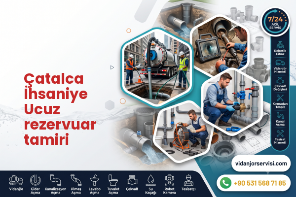 Çatalca İhsaniye Ucuz rezervuar tamiri