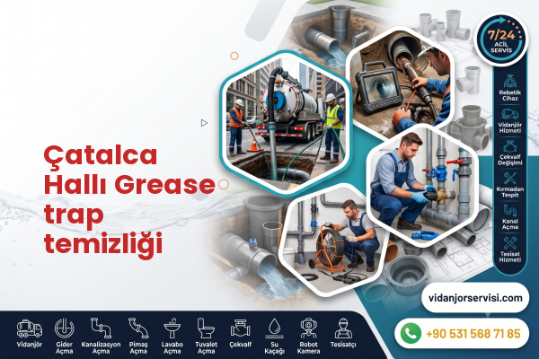 Çatalca Hallı Grease trap temizliği