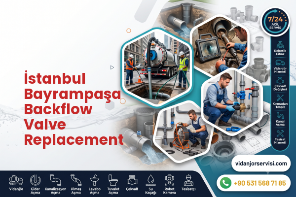İstanbul Bayrampaşa Backflow Valve Replacement