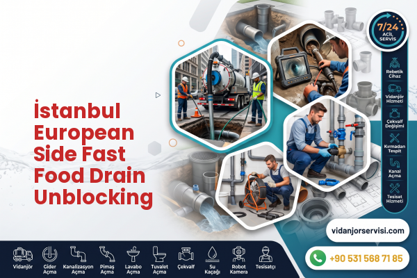 İstanbul European Side Fast Food Drain Unblocking