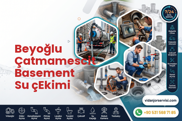 Beyoğlu Çatmamescit Basement Su çEkimi