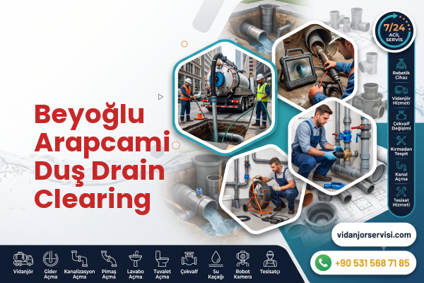 Beyoğlu Arapcami Duş Drain Clearing