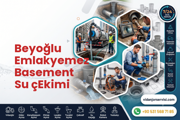 Beyoğlu Emlakyemez Basement Su çEkimi
