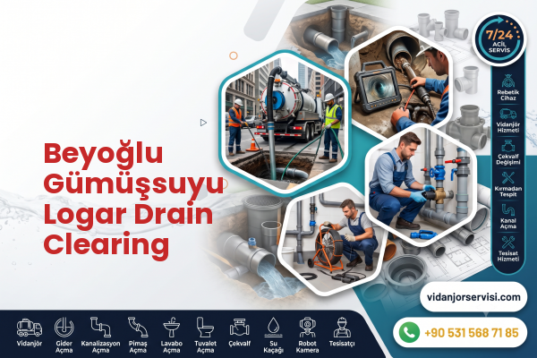 Beyoğlu Gümüşsuyu Logar Drain Clearing