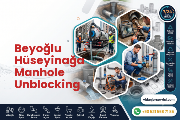 Beyoğlu Hüseyinağa Manhole Unblocking
