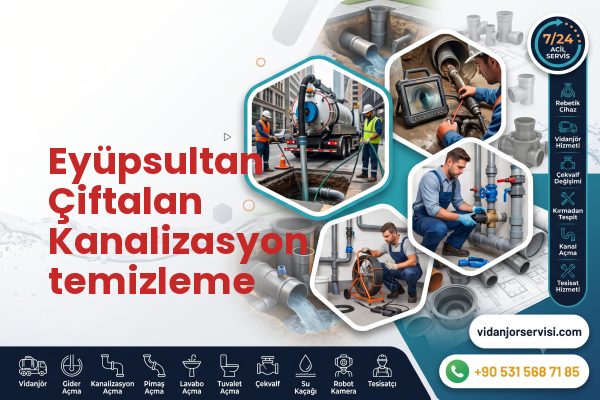 Eyüpsultan Çiftalan Kanalizasyon temizleme