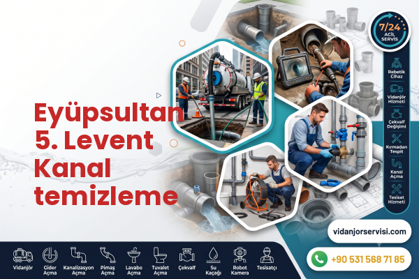 Eyüpsultan 5. Levent Kanal temizleme