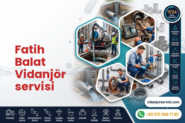 Fatih Balat Vidanjör servisi