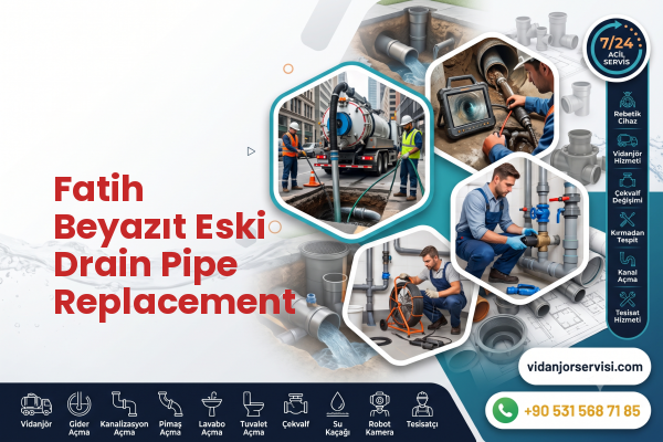 Fatih Beyazıt Eski Drain Pipe Replacement