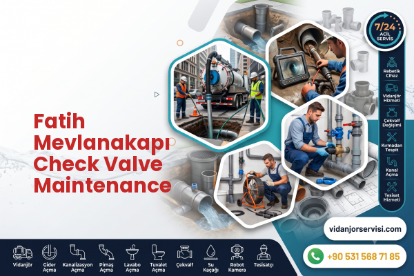 Fatih Mevlanakapı Check Valve Maintenance