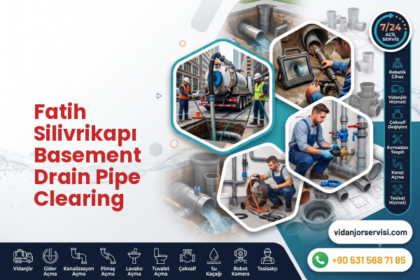 Fatih Silivrikapı Basement Drain Pipe Clearing