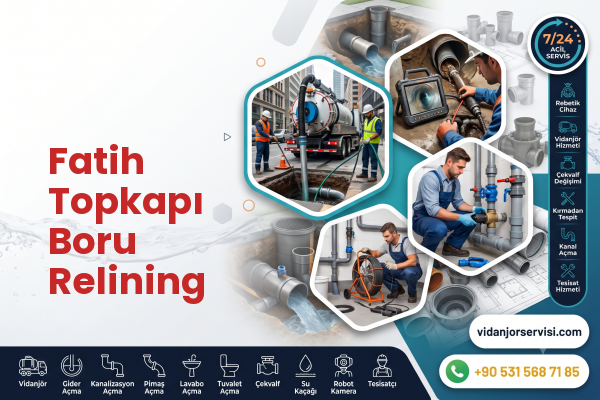 Fatih Topkapı Boru Relining