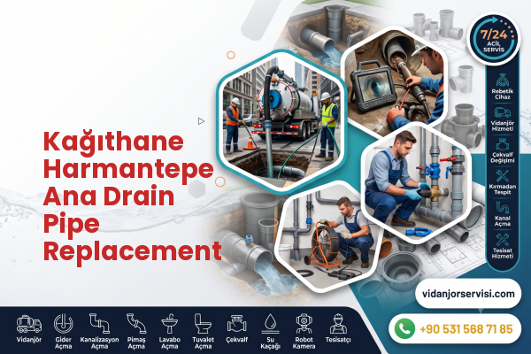 Kağıthane Harmantepe Ana Drain Pipe Replacement