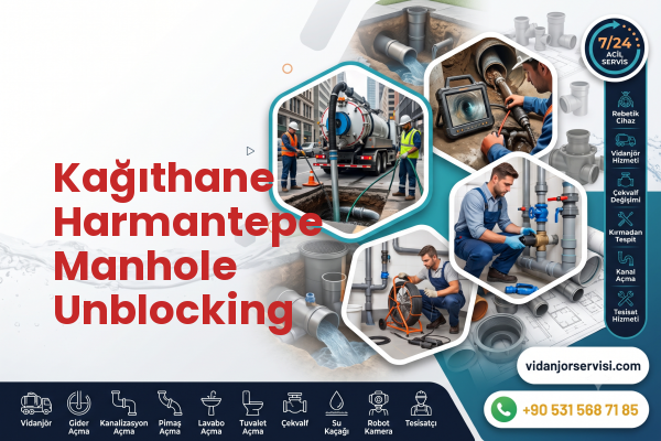 Kağıthane Harmantepe Manhole Unblocking